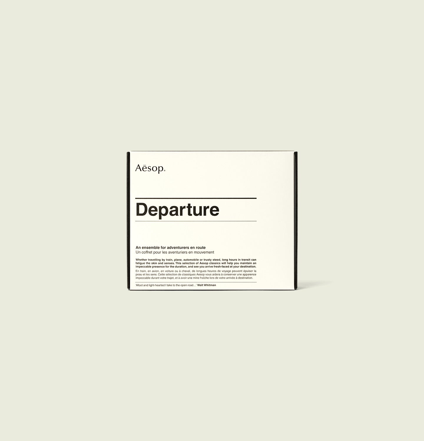 Aesop Departure travel kit box