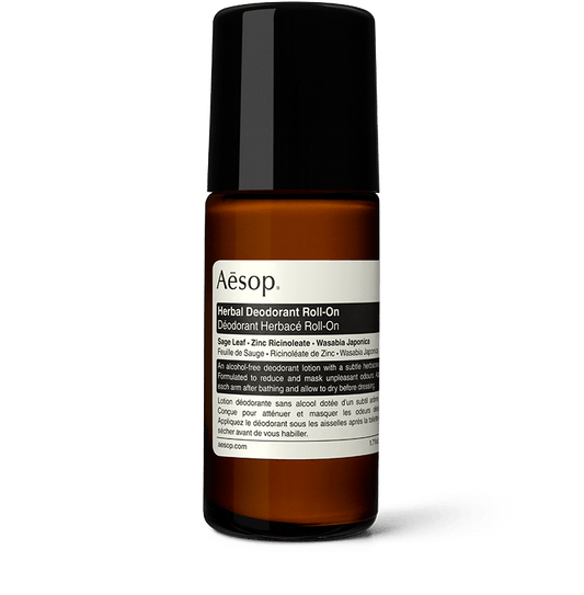 50ml bottle of Aesop Herbal Deodorant Roll-On