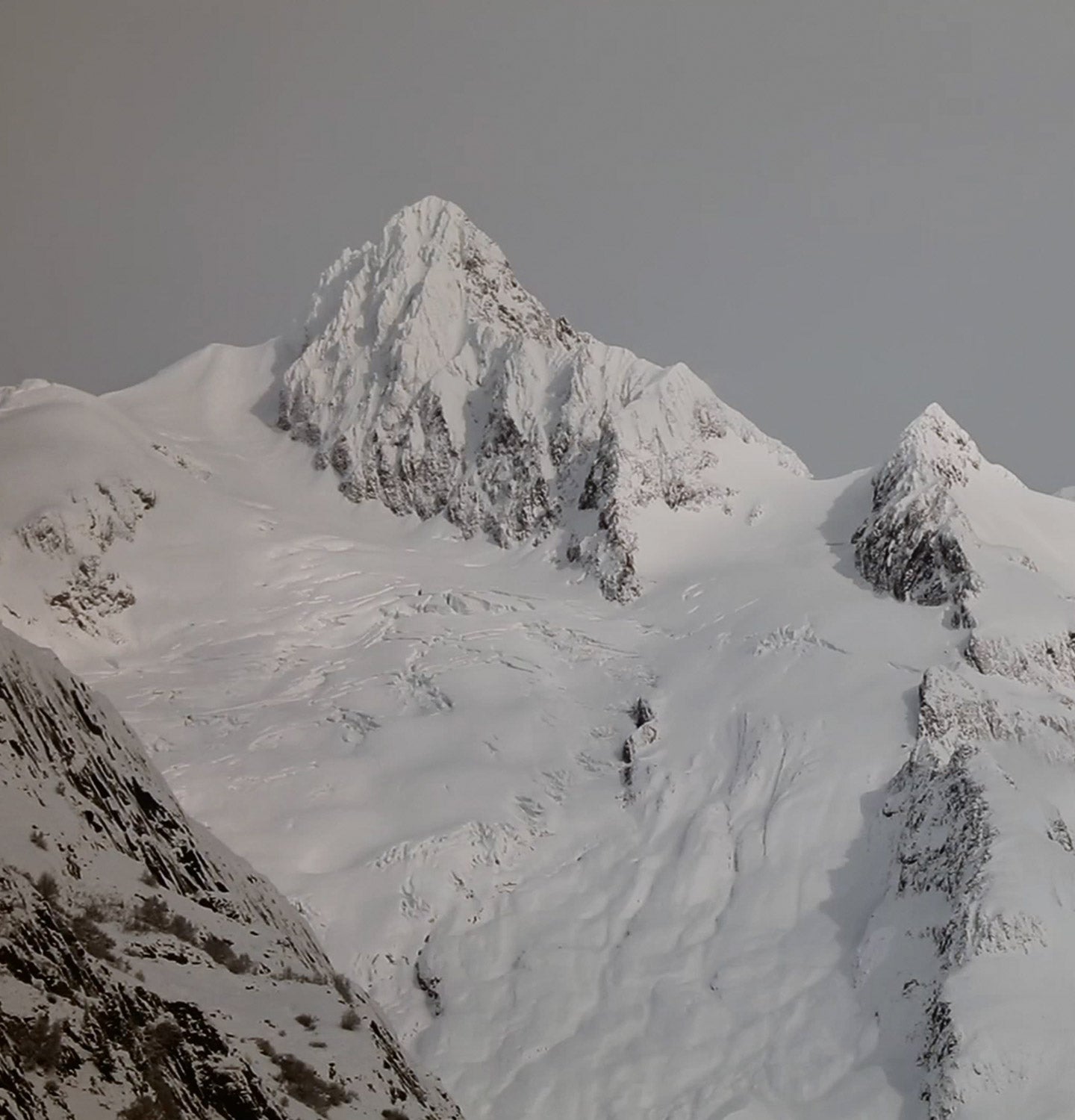 Snow capped mountains