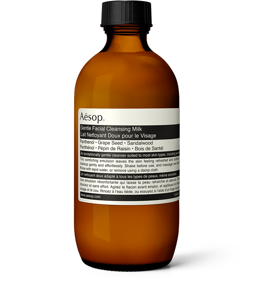 200ml bottle of Aesop Gentle Facial Cleansing Milk