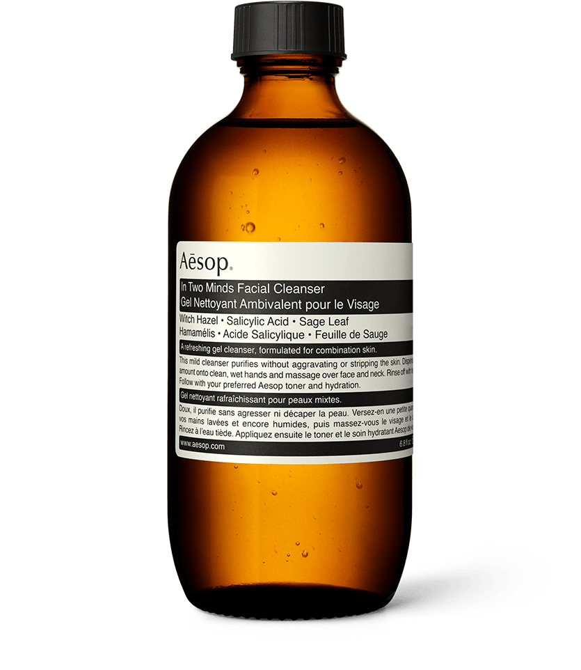 200ml bottle of Aesop In Two Minds Facial Cleanser