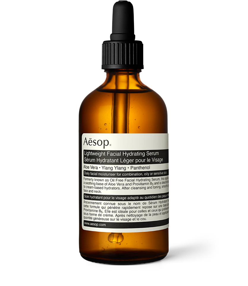 100ml bottle of Aesop lightweight facial hydrating serum