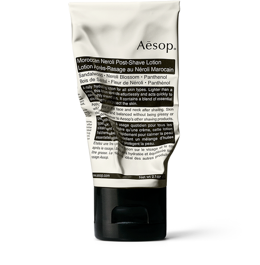 60ml tube of Aesop Moroccan neroli post-shave lotion