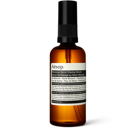 100ml bottle of Aesop Moroccan Neroli Shaving Serum