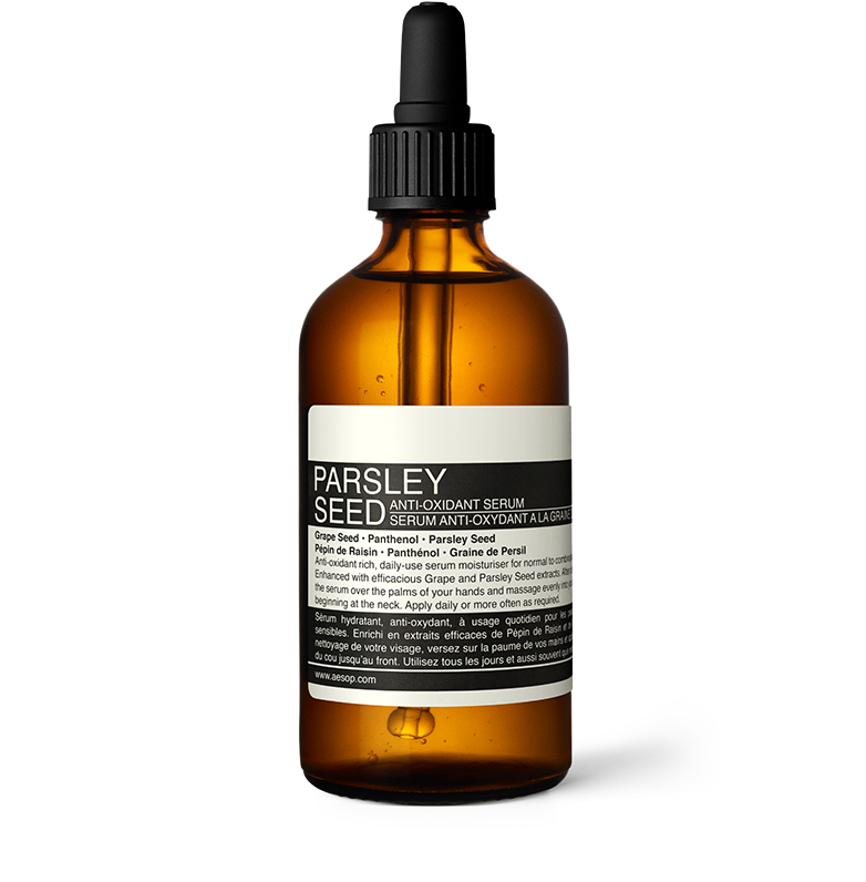 100ml bottle of Aesop Parsley Seed Anti-Oxidant Serum