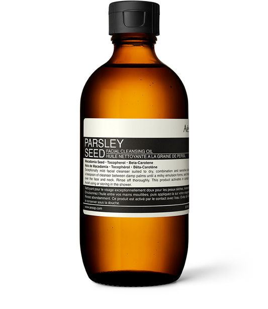 200ml Bottle of Aesop Parsley Seed Facial Cleansing Oil