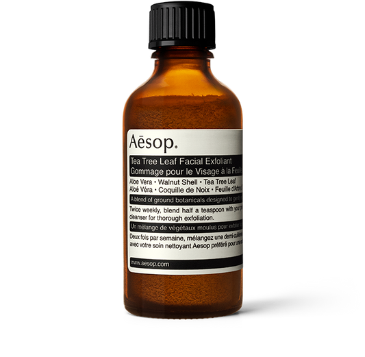 30g bottle of Aesop Tea Tree Leaf Facial Exfoliant