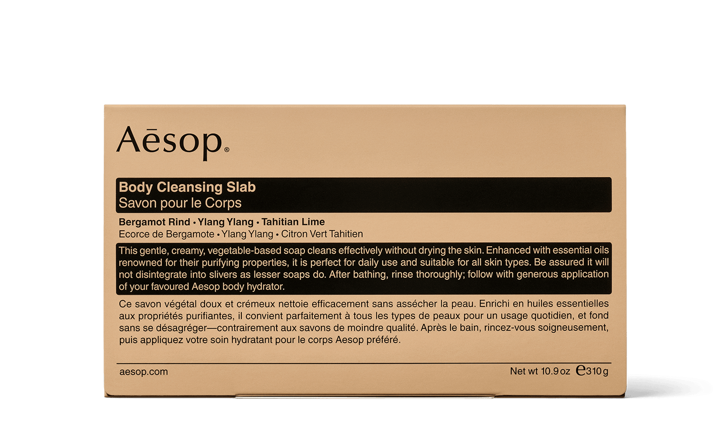 310g box of Aesop Body Cleansing Slab
