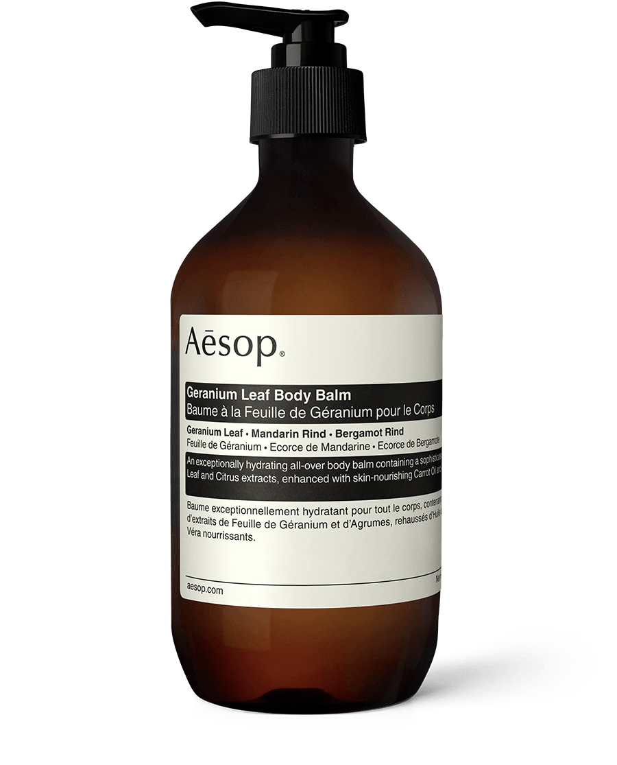 500ml Bottle of Aesop Geranium Leaf Body Balm