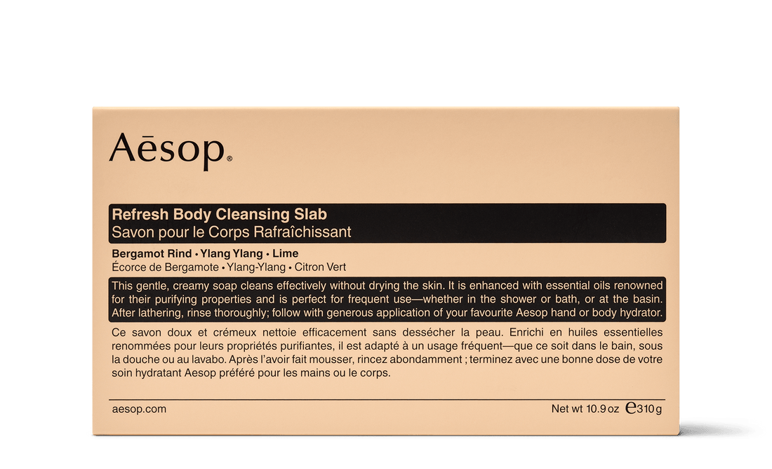 310g box of Aesop Refresh Body Cleansing Slab