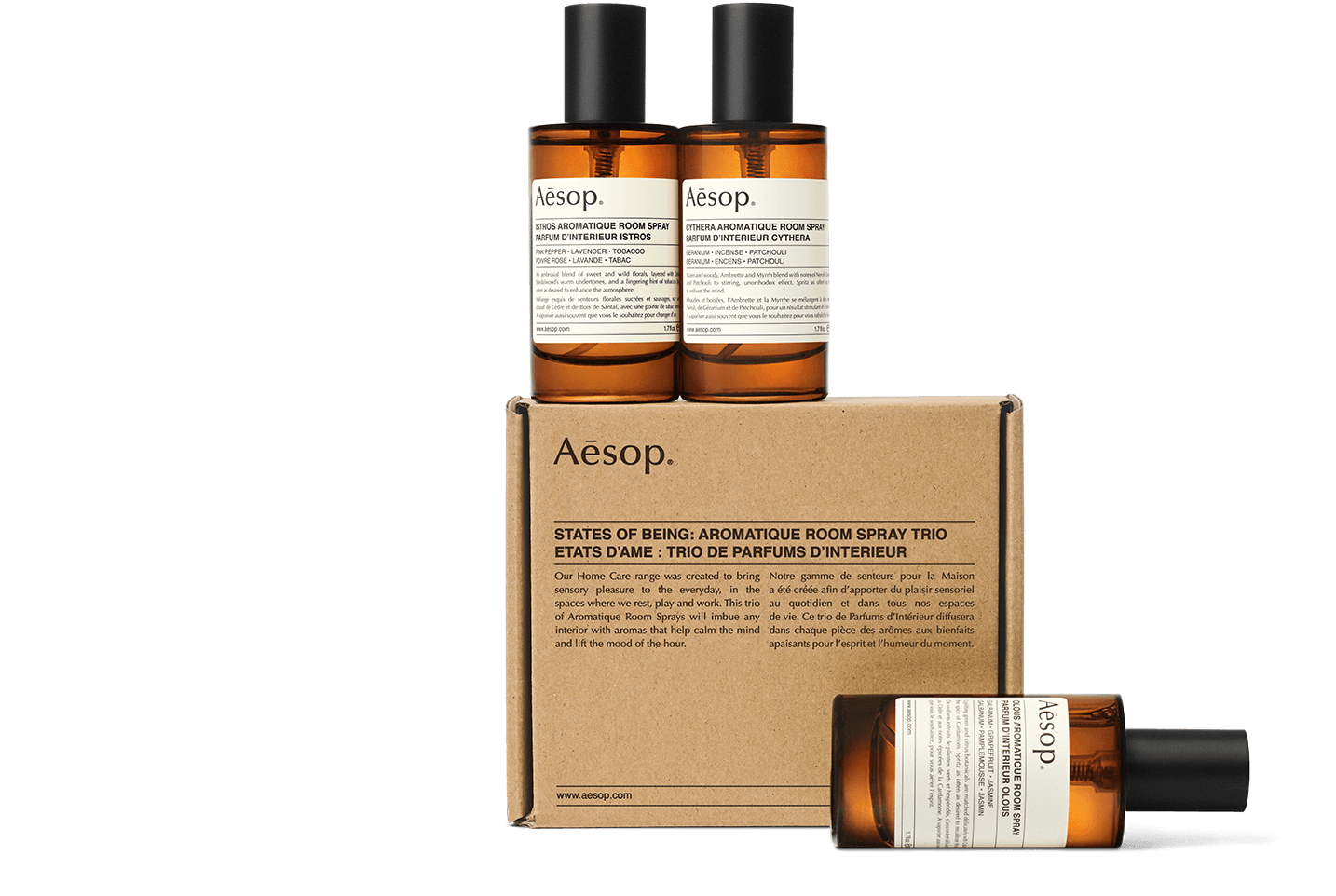 States of Being: Aromatique Room Spray Trio