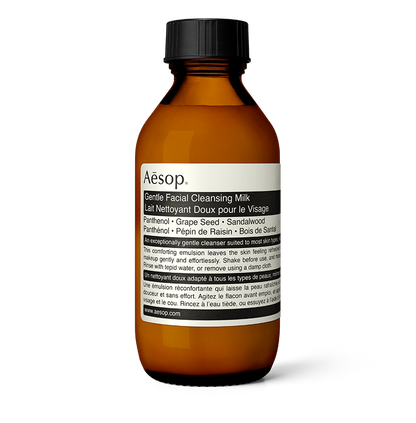 100ml bottle of Aesop Gentle Facial Cleansing Milk