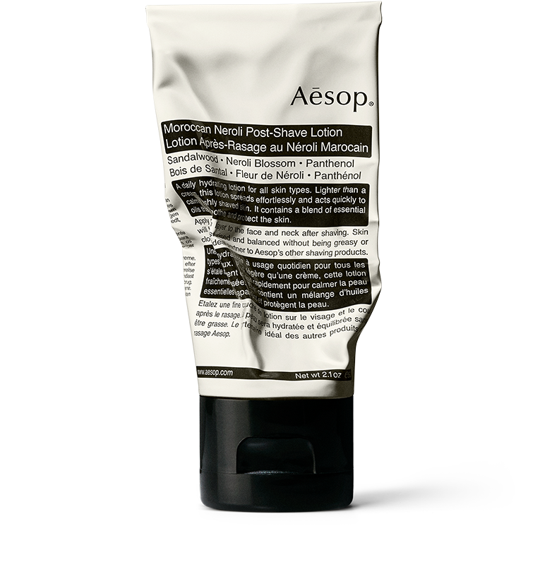60ml tube of Aesop Moroccan neroli post-shave lotion