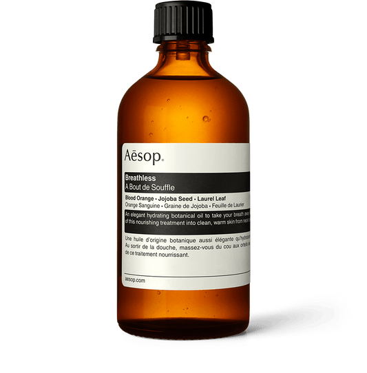 100ml bottle of Aesop Breathless body oil