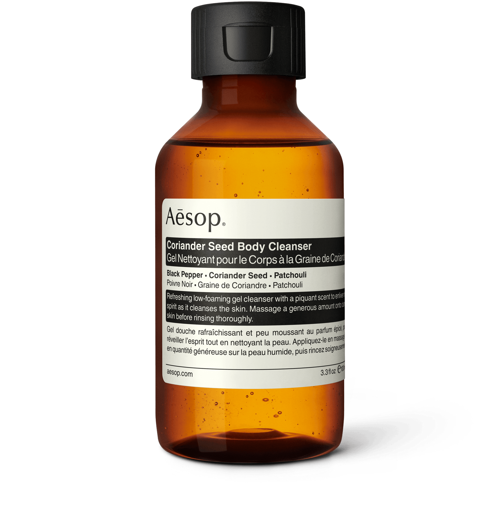 100ml bottle of Aesop Coriander Seed Body Cleanser