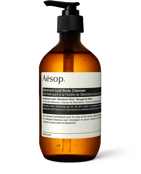 500ml bottle of Aesop Geranium Leaf Body Cleanser