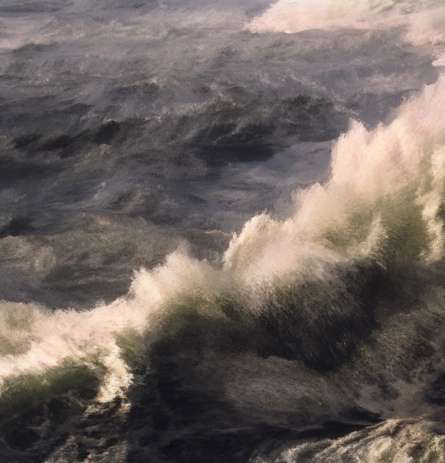 A picture depicting sea waves