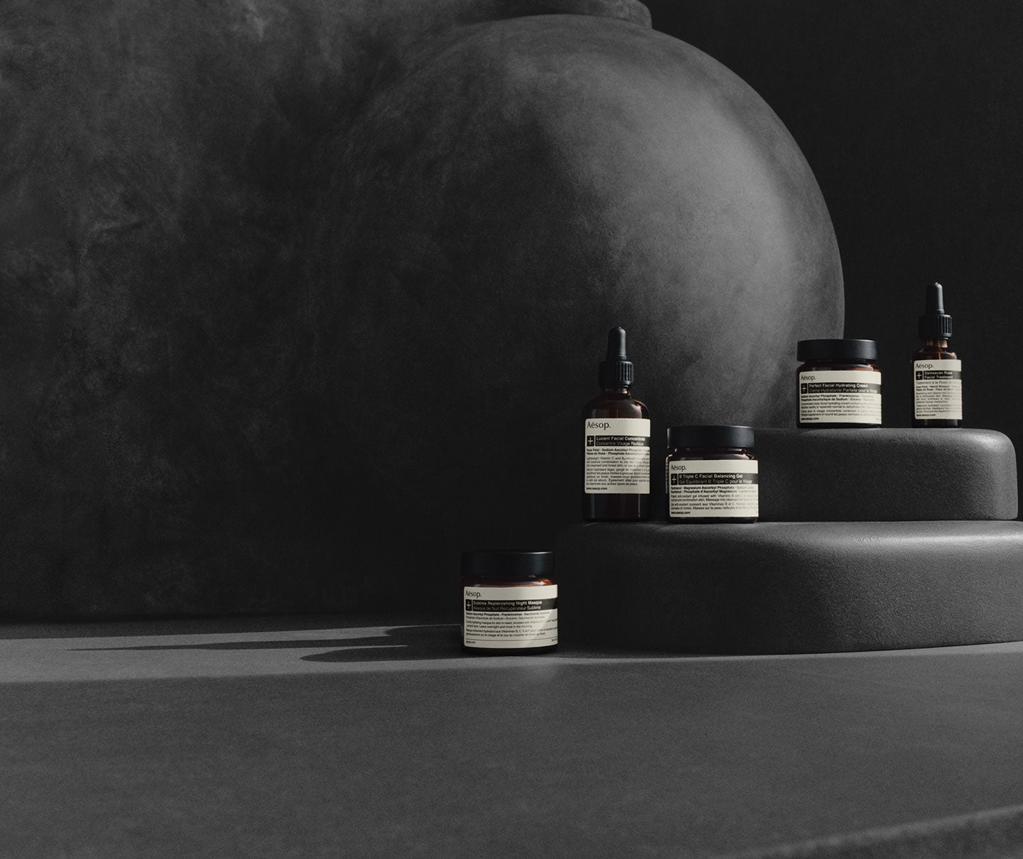 Aesop products on a multi platform surface
