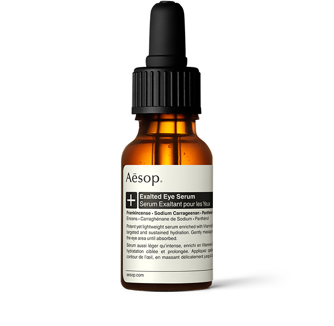 15 ml bottle of Aesop Exalted eye serum