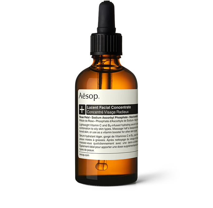 60ml bottle of Aesop Lucent Facial Concentrate