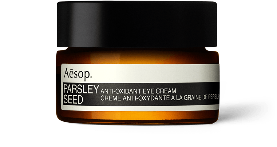 10ml tub of Aesop Parsley Seed anti-oxidant eye cream