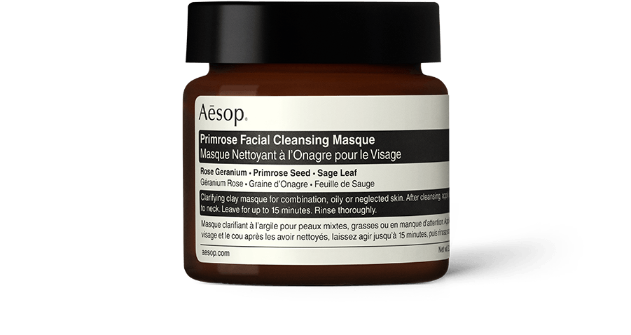 60ml tub of Aesop Primrose Facial Cleansing Masque
