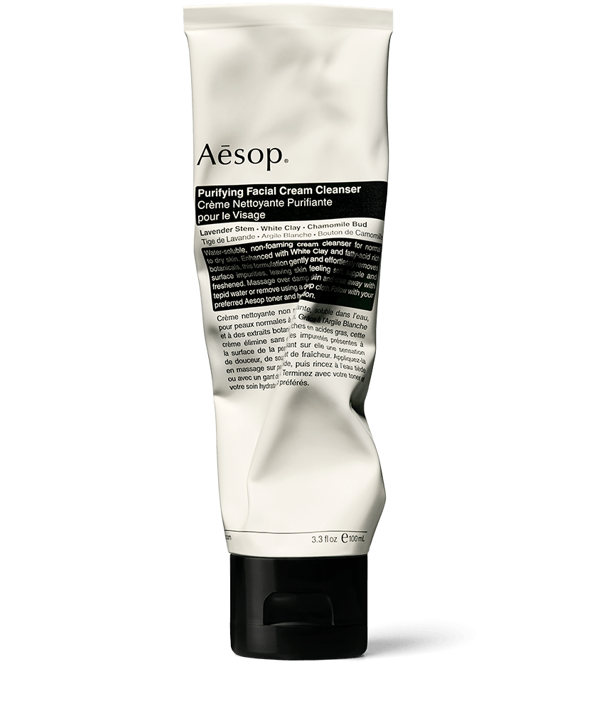 100ml tube of Aesop Purifying Facial Cream Cleanser