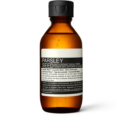 100ml bottle of Aesop Parsley Seed anti-oxidant facial toner